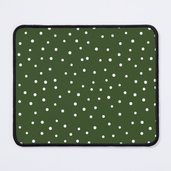Item preview, Minimalistic Polka Dots Pattern, White Polka dot pattern, dotted aesthetic - Dark Green designed and sold by PattyTheGecko.