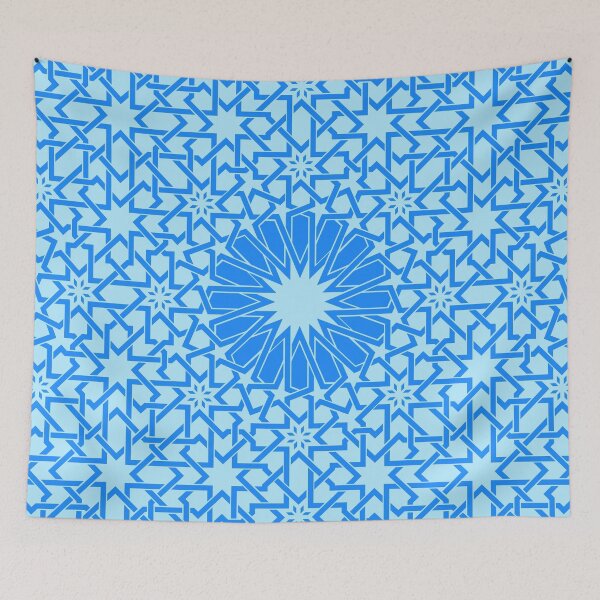 Item preview, Moroccan Star Pattern - Pale Blue Star designed and sold by kernowerno.