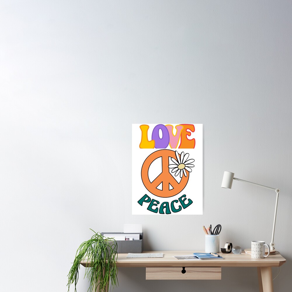 Peace Love Poster for Sale by Chadwick Bradley