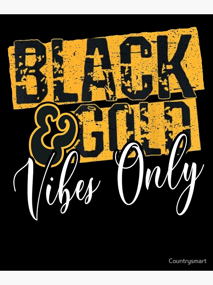 Black & Gold Game Day Group Shirt for High School Football 