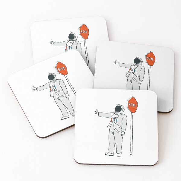 Item preview, Astronaut stop hand funny space astronaut cool  designed and sold by Tropical Blood.