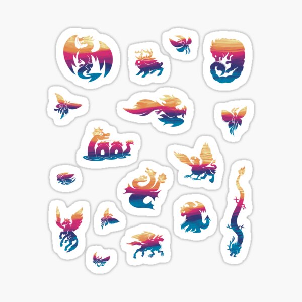 Item preview, Fantasy Creatures Ocean Sunset Silhouettes designed and sold by BlazeraptorGirl.