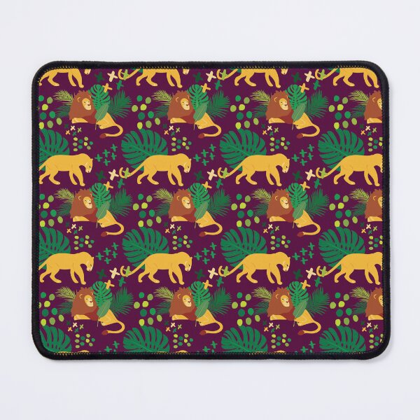 Item preview, Cute African Lioness and Lion in Jungle Pattern - Animal Motif - Wine designed and sold by PattyTheGecko.