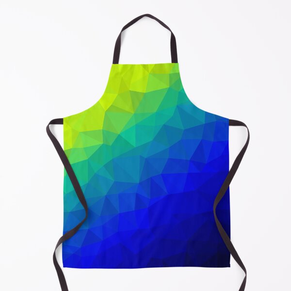 Item preview, Fluorescent Yellow to Deep Dark Blue Abstract Geometric Triangle Pattern designed and sold by patternsoup.