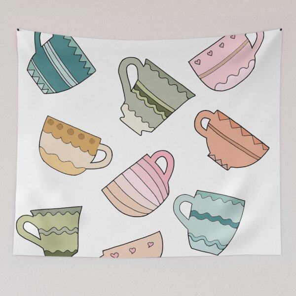 Item preview, Cute hand drawn cup design  designed and sold by Sanaura.