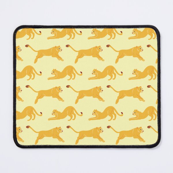 Item preview, Cute African Lioness in Savana Pattern - Animal Motif - Light Yellow designed and sold by PattyTheGecko.