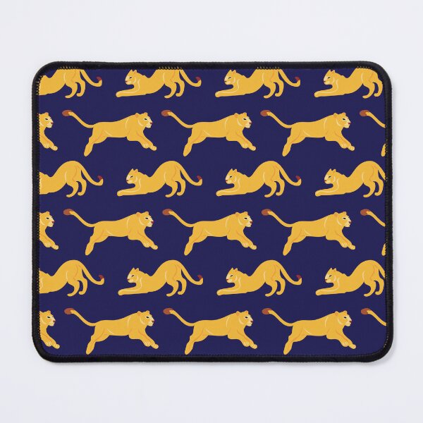 Item preview, Cute African Lioness in Savana Pattern - Animal Motif - Dark Blue designed and sold by PattyTheGecko.