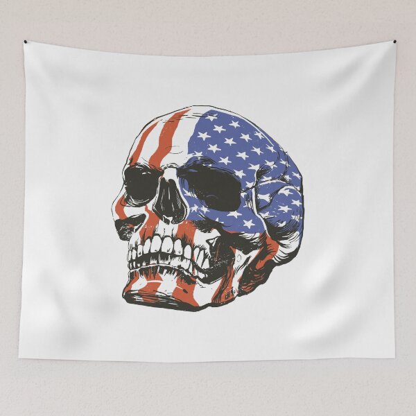 Item preview, AMERICAN FLAG SKULL designed and sold by Chadwick Bradley.