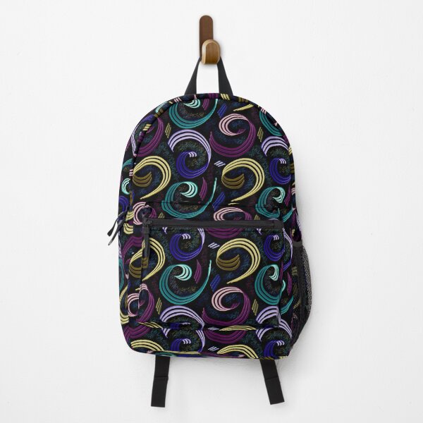 Item preview, Multicoloured circles on a black background designed and sold by Olha Volokhova.
