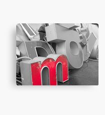letters Metal Print