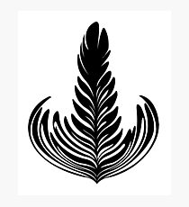 Rosetta black Photographic Print