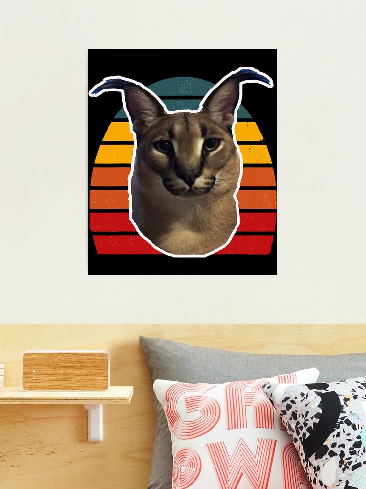 The Floppa Caracal Cat Tarot Card Funny Meme Art Print by Alexar