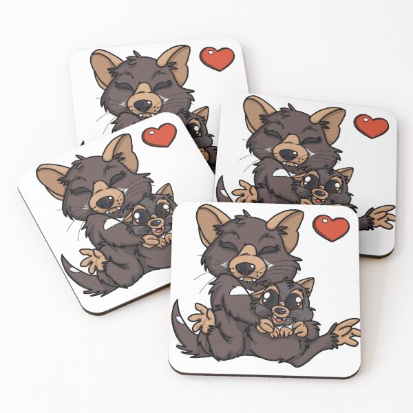 Item preview, Tasmanian Devil mom and baby designed and sold by LilRavenDesign.