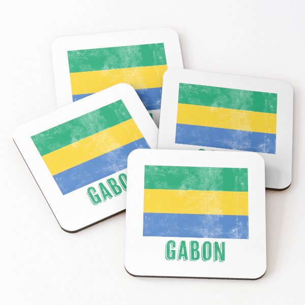 Item preview, Flag of Gabon "Grunge" look. designed and sold by KTSubz Faith & Fun Designs.