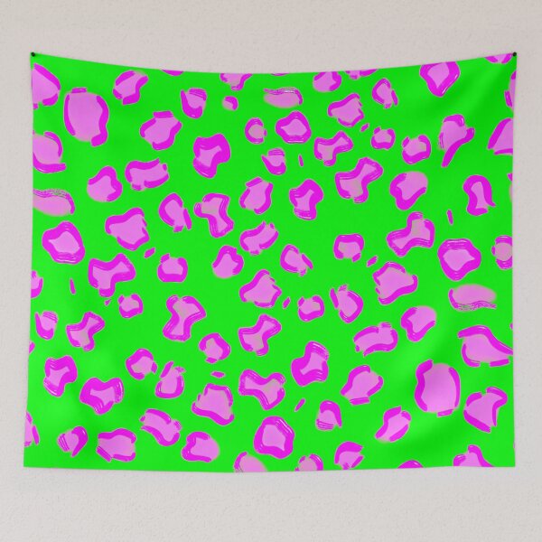 Item preview, Pink and Green Leopard Print Photographic Print designed and sold by theprintedclub.