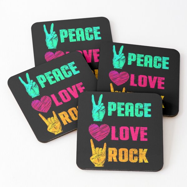 Item preview, peace love rock music designed and sold by Mila1946.