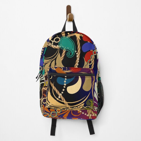 Item preview, Colorful paisley pattern with gold designed and sold by FGCART.