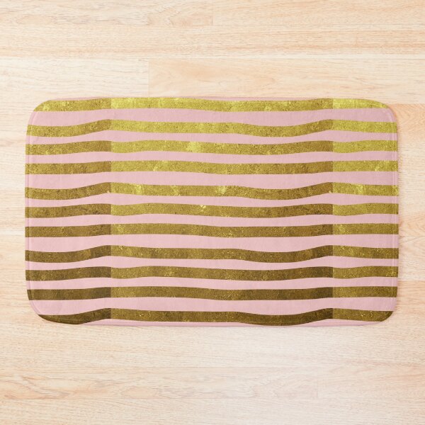 Item preview, Rosy gold gentle stripes designed and sold by peggieprints.