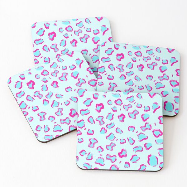 Item preview, Blue and Pink Leopard Print Photographic Print designed and sold by theprintedclub.
