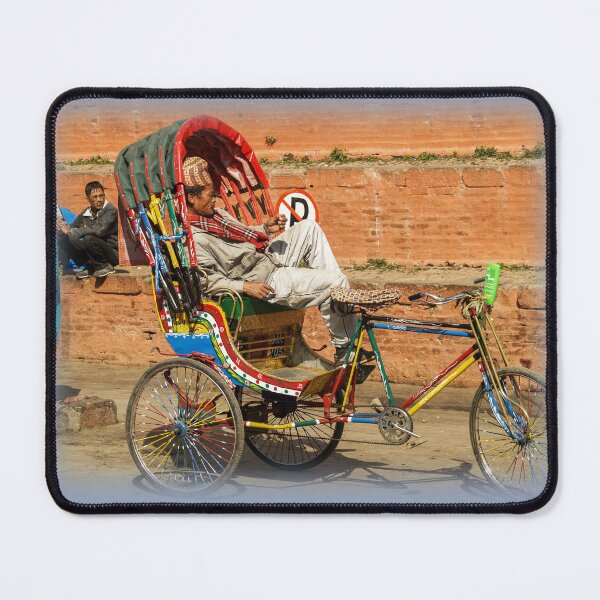 Item preview, Rickshaw and sleeping driver designed and sold by indiafrankk.