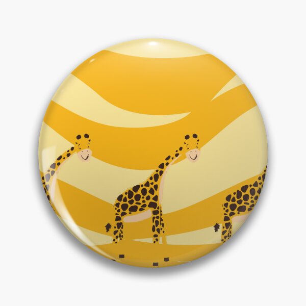 Item preview, Giraffes Marching By (Yellow) designed and sold by LittlePetCorner.