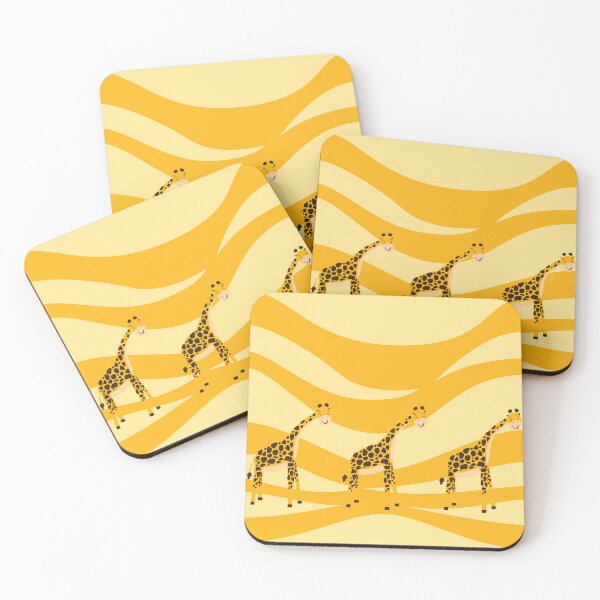 Item preview, Giraffes Marching By (Yellow) designed and sold by LittlePetCorner.