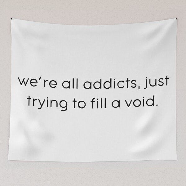Item preview, We're All Addicts designed and sold by kbynum.