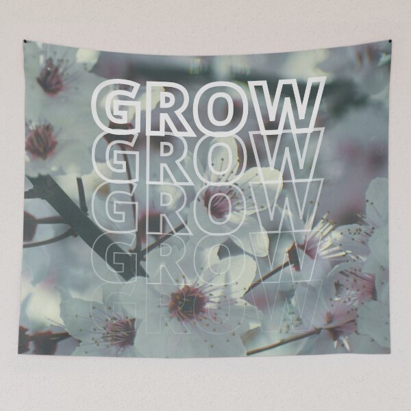 Item preview, GROW (above) - Enchanting Chill Flowers designed and sold by AliceSLee.