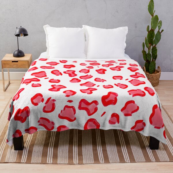 Item preview, Red Leopard Print Photographic Print designed and sold by theprintedclub.