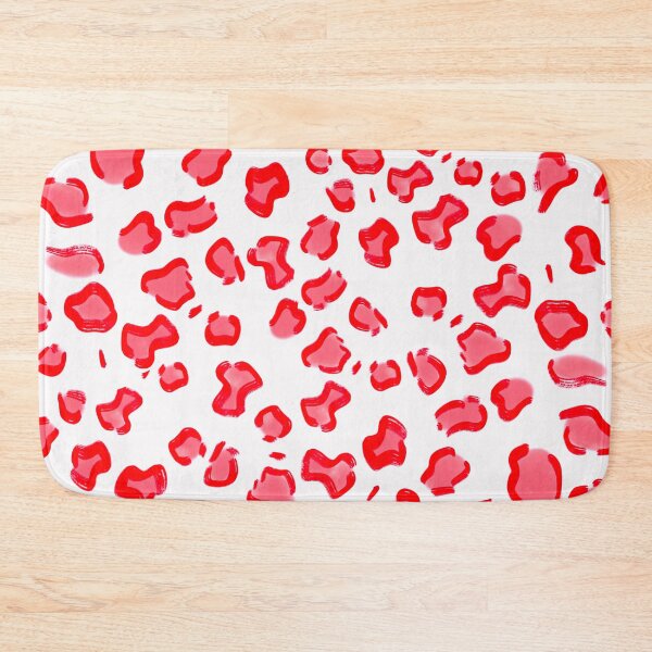 Item preview, Red Leopard Print Photographic Print designed and sold by theprintedclub.