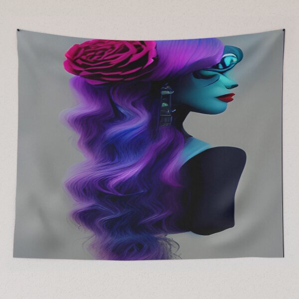Item preview, Surreal AI Generated Alien Beauty designed and sold by HenbaneCreative.
