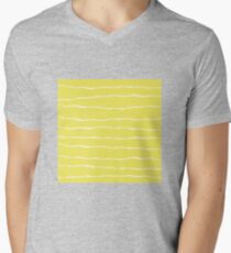 Abstract brush stroke pattern Men's V-Neck T-Shirt