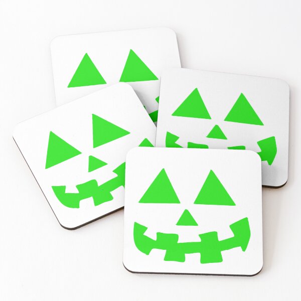 Item preview, Green Pumpkin Face designed and sold by BohemianDesignz.
