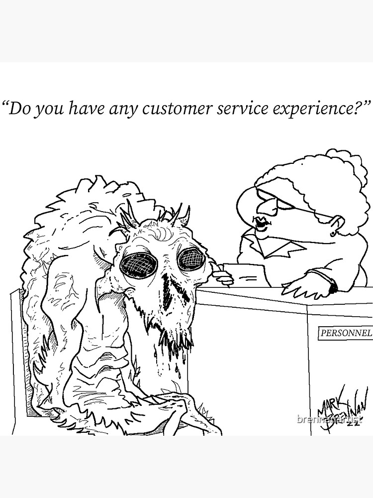 "Customer Service" Sticker for Sale by brennanartist Redbubble