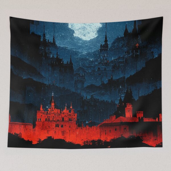 Item preview, Ramparts of the Red Moonlight designed and sold by ImaginaryDark.