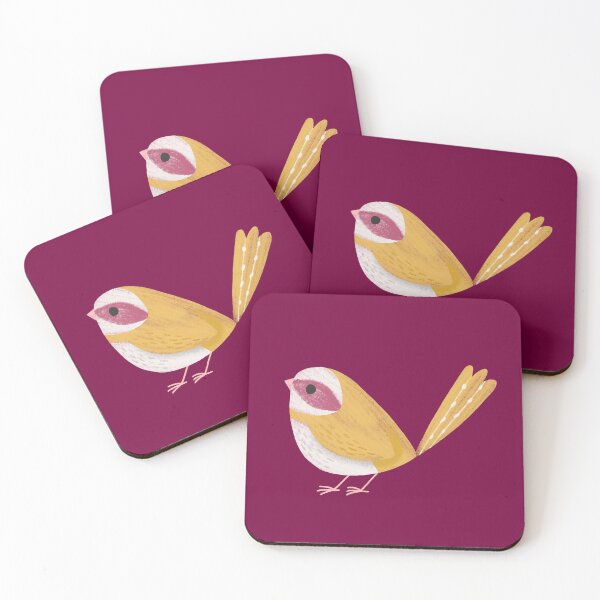 Item preview, Gold Bird on Maroon Background designed and sold by Heather Rosas.