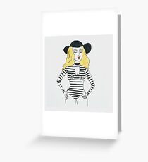 Top model Greeting Card