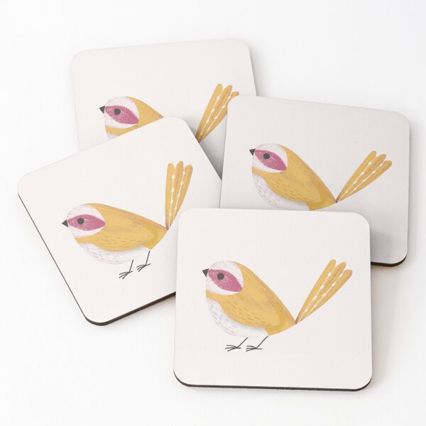 Item preview, Gold Bird on Off-white Background designed and sold by Heather Rosas.