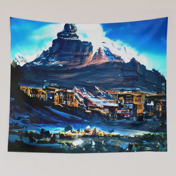 Item preview, Ancient City of Kailash  designed and sold by ArtificialArtz.
