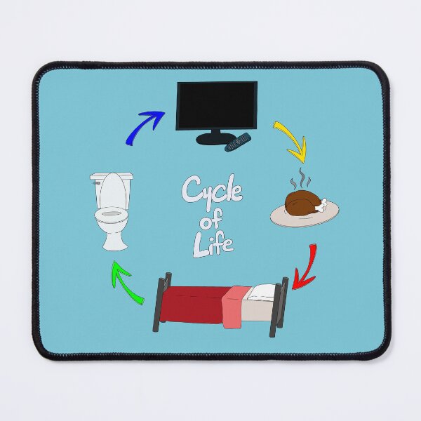 Item preview, Tv, Eat, Sleep, Poop, Repeat The Cycle of Life designed and sold by TheFoxyWolfShop.