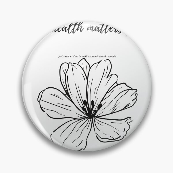 Item preview, mental health matters flower T-shirt designed and sold by shopBoom.