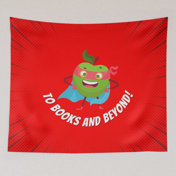 Item preview, To Books and Beyond Apple Superhero designed and sold by tmdaliggr.