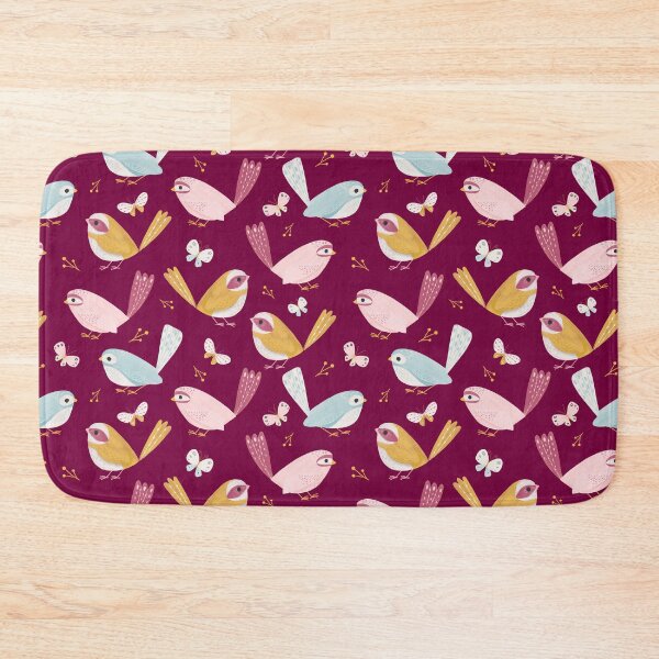 Item preview, Birds and Butterflies on Maroon designed and sold by Heather Rosas.