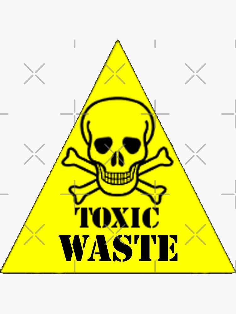 Stickers TOXIC WASTE - symbol