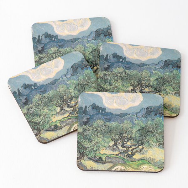 Item preview, Olive Trees by Vincent van Gogh. Famous landscape oil painting. Van Gogh's unique swirling painting style. designed and sold by naturematters.