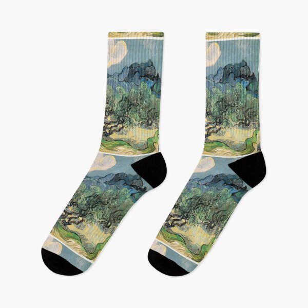 Item preview, Olive Trees by Vincent van Gogh. Famous landscape oil painting. Van Gogh's unique swirling painting style. designed and sold by naturematters.