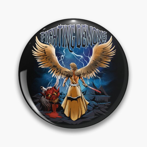 Item preview, Angel with sword fights demon designed and sold by Rob-Son.