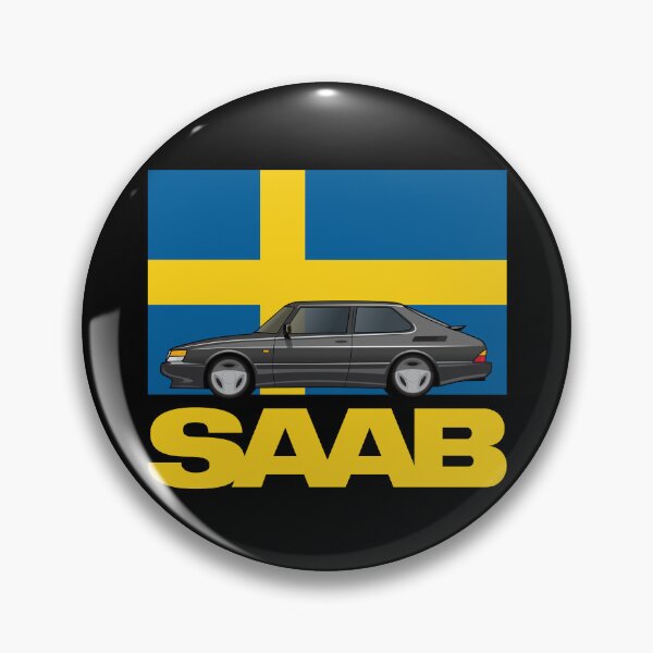 Artikelvorschau, Saab 900 SPG Aero Schweden Flagge entworfen und verkauft von blackdogshop.