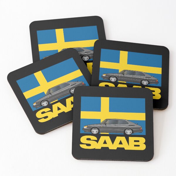 Item preview, Saab 900 SPG Aero Sweden Flag designed and sold by blackdogshop.