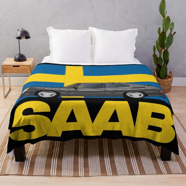 Item preview, Saab 900 SPG Aero Sweden Flag designed and sold by blackdogshop.